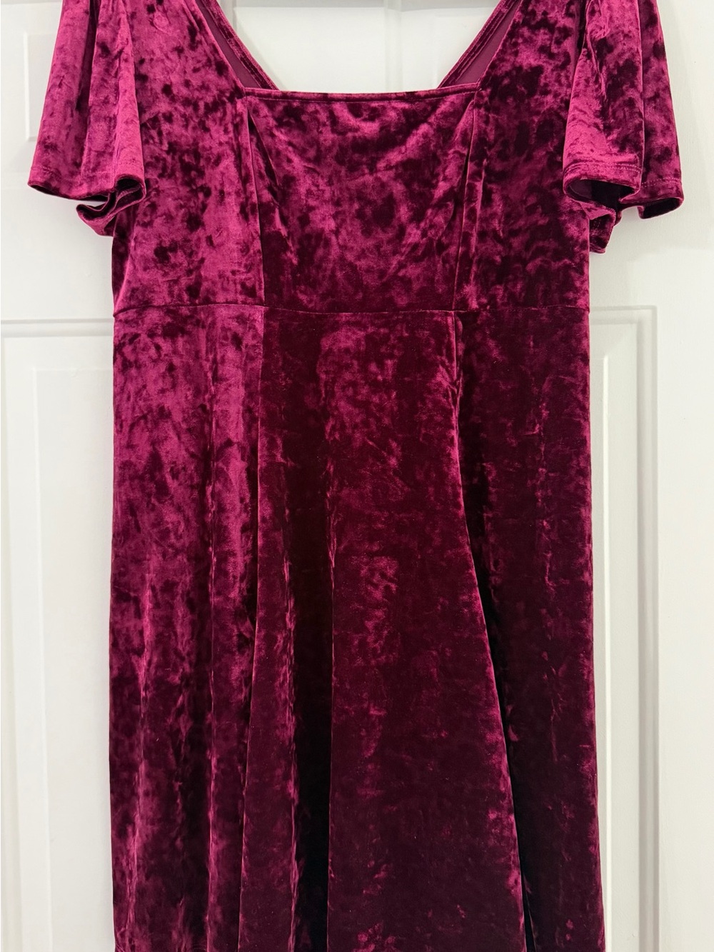 Girls Velvet Party Dress in Wine Pink